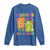 I Survived 67 Days of School Long Sleeve Shirt Funny 6 7 Six Seven Chaos Survivor for Students Teachers - Wonder Print Shop