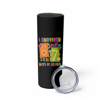 I Survived 67 Days of School Skinny Tumbler Funny 6 7 Six Seven Chaos Survivor for Students Teachers - Wonder Print Shop