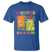 I Survived 67 Days of School T Shirt Funny 6 7 Six Seven Chaos Survivor for Students Teachers - Wonder Print Shop