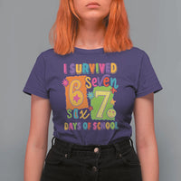 I Survived 67 Days of School T Shirt For Women Funny 6 7 Six Seven Chaos Survivor for Students Teachers - Wonder Print Shop