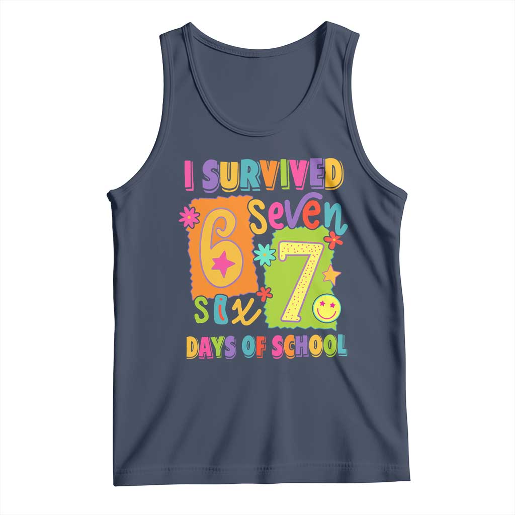 I Survived 67 Days of School Tank Top Funny 6 7 Six Seven Chaos Survivor for Students Teachers - Wonder Print Shop