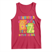 I Survived 67 Days of School Tank Top Funny 6 7 Six Seven Chaos Survivor for Students Teachers - Wonder Print Shop
