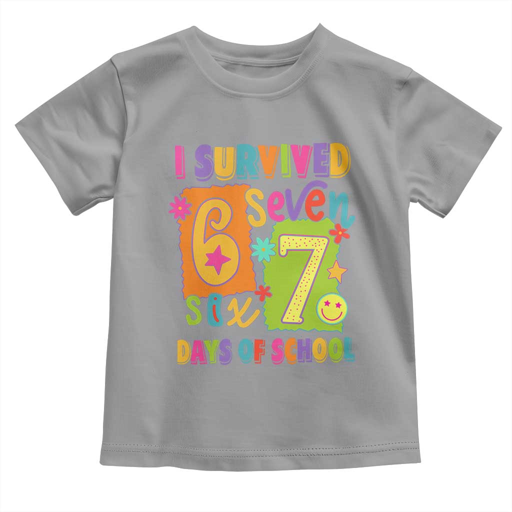 I Survived 67 Days of School Toddler T Shirt Funny 6 7 Six Seven Chaos Survivor for Students Teachers - Wonder Print Shop