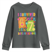 I Survived 67 Days of School Youth Sweatshirt Funny 6 7 Six Seven Chaos Survivor for Students Teachers - Wonder Print Shop
