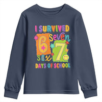 I Survived 67 Days of School Youth Sweatshirt Funny 6 7 Six Seven Chaos Survivor for Students Teachers - Wonder Print Shop