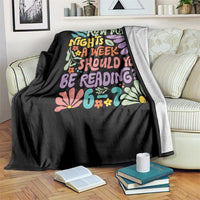 How Many Nights Should You Be Reading 6 7 Throw Blanket Retro Funny 67 Six Seven Meme Book Lover - Wonder Print Shop