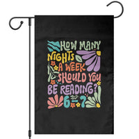 How Many Nights Should You Be Reading 6 7 Garden Flag Retro Funny 67 Six Seven Meme Book Lover - Wonder Print Shop