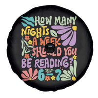 How Many Nights Should You Be Reading 6 7 Spare Tire Cover Retro Funny 67 Six Seven Meme Book Lover - Wonder Print Shop