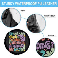 How Many Nights Should You Be Reading 6 7 Spare Tire Cover Retro Funny 67 Six Seven Meme Book Lover - Wonder Print Shop