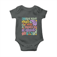 How Many Nights Should You Be Reading 6 7 Baby Onesie Retro Funny 67 Six Seven Meme Book Lover - Wonder Print Shop