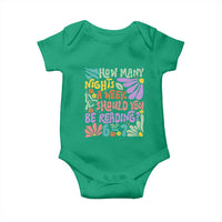 How Many Nights Should You Be Reading 6 7 Baby Onesie Retro Funny 67 Six Seven Meme Book Lover - Wonder Print Shop