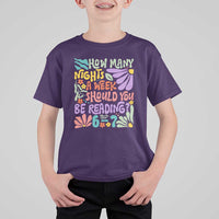 How Many Nights Should You Be Reading 6 7 T Shirt For Kid Retro Funny 67 Six Seven Meme Book Lover - Wonder Print Shop