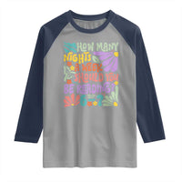 How Many Nights Should You Be Reading 6 7 Raglan Shirt Retro Funny 67 Six Seven Meme Book Lover - Wonder Print Shop