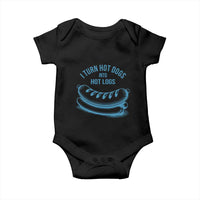 I Turn Hot Dogs Into Hot Logs Baby Onesie Funny Food Pun for BBQ Bros Toilet Humor Kings - Wonder Print Shop