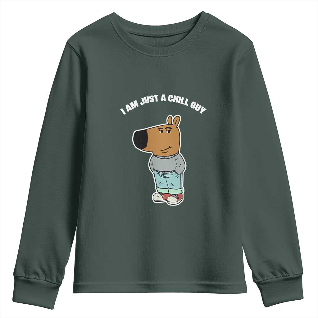 I Am Just A Chill Guy Youth Sweatshirt Funny My New Character