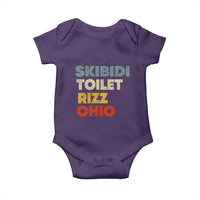 Skibidi Toilet Rizz Ohio Baby Onesie Funny Gen Alpha Slang Rizzler Game