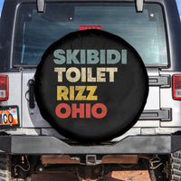 Skibidi Toilet Rizz Ohio Spare Tire Cover Funny Gen Alpha Slang Rizzler Game