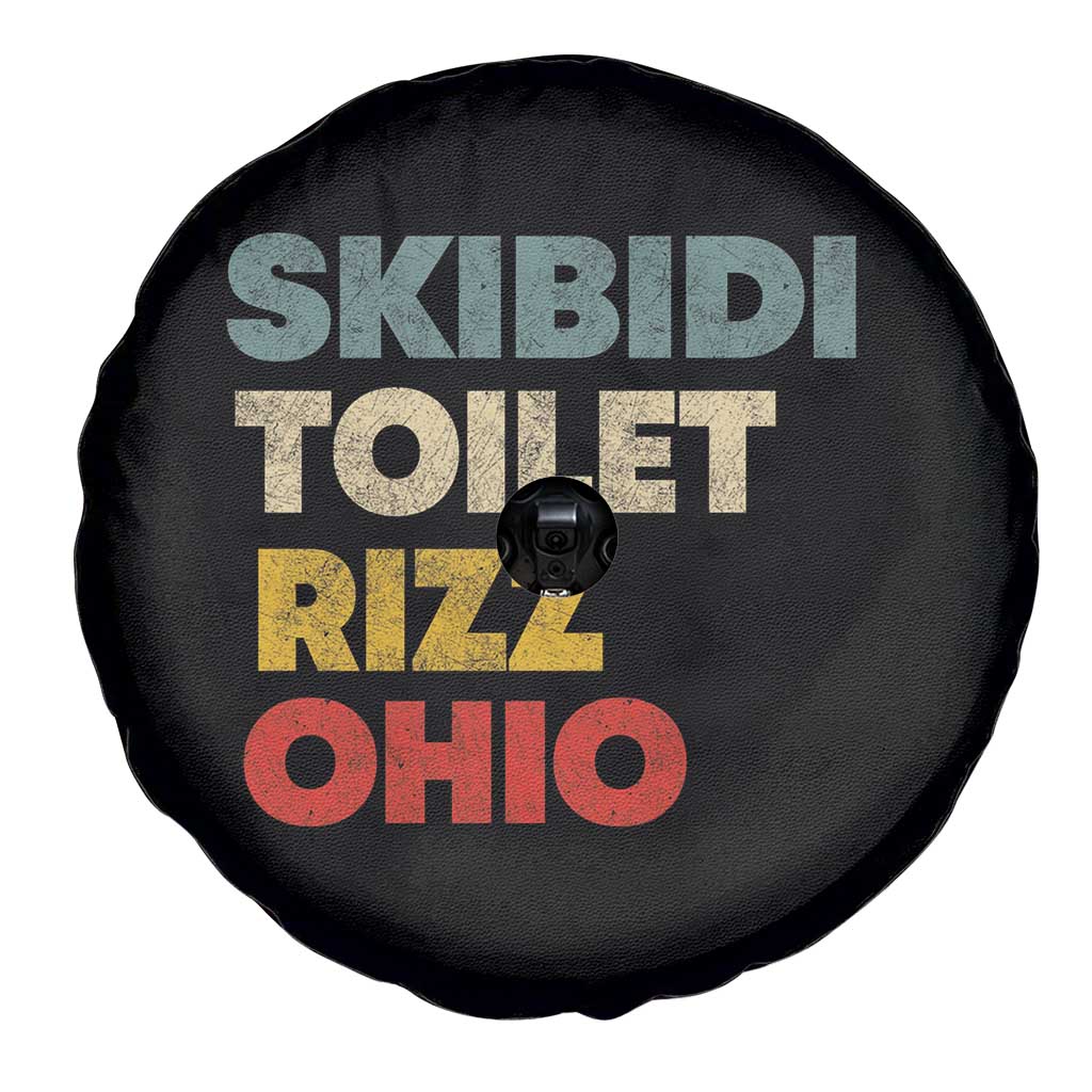 Skibidi Toilet Rizz Ohio Spare Tire Cover Funny Gen Alpha Slang Rizzler Game