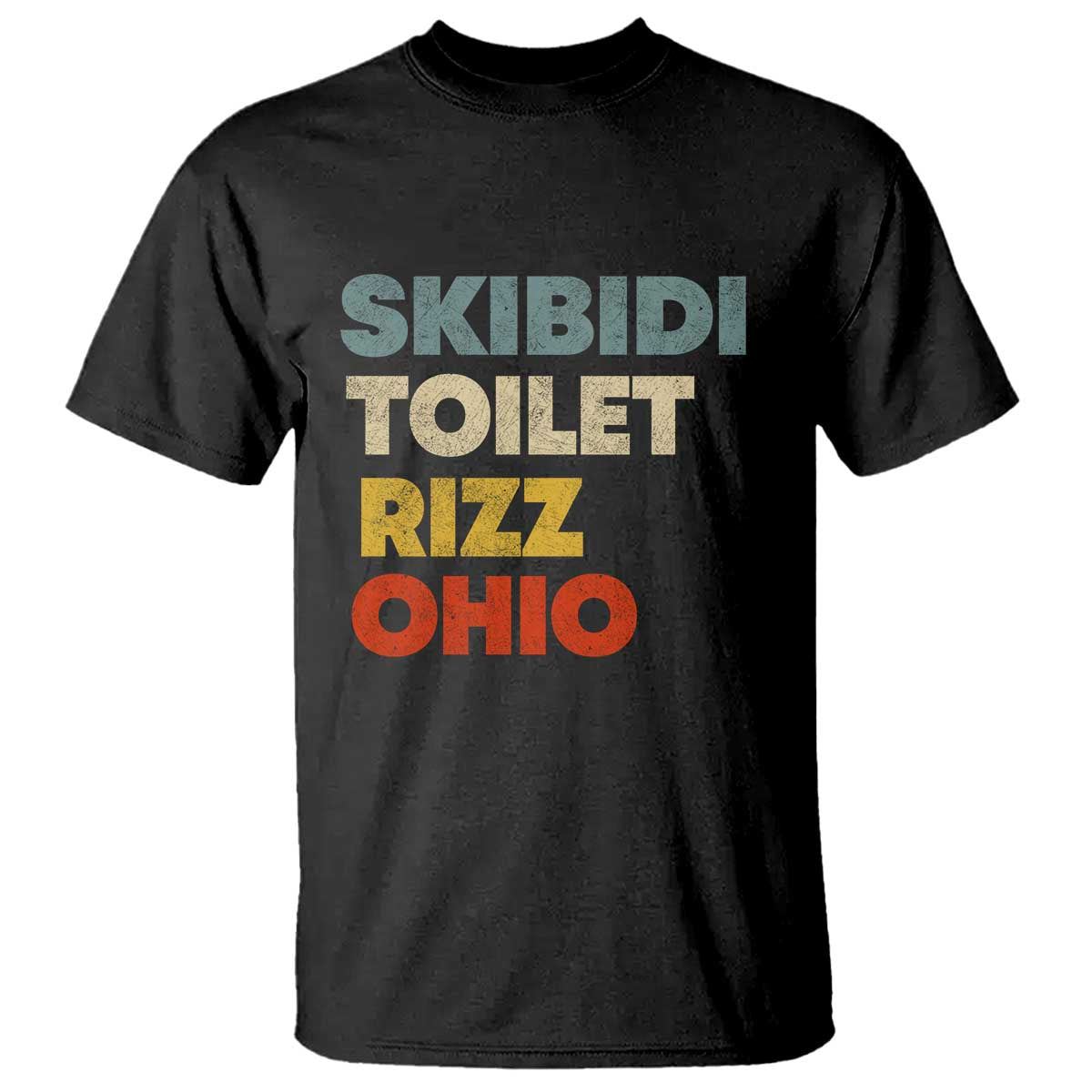 Skibidi Toilet Rizz Ohio T Shirt Funny Gen Alpha Slang Rizzler Game - Wonder Print Shop