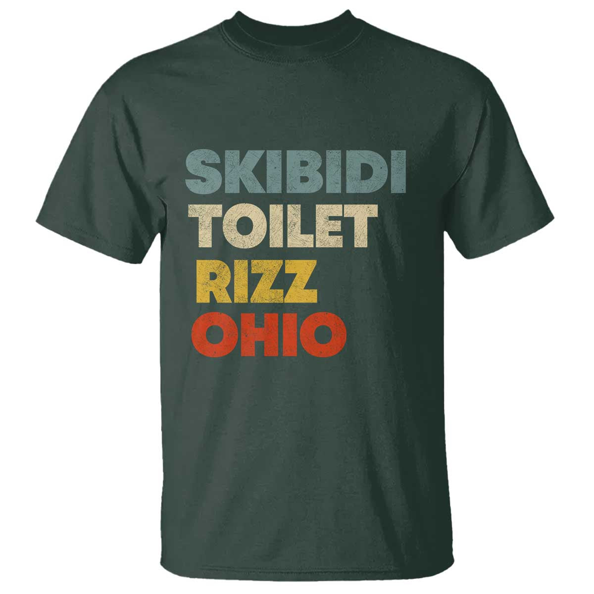 Skibidi Toilet Rizz Ohio T Shirt Funny Gen Alpha Slang Rizzler Game - Wonder Print Shop