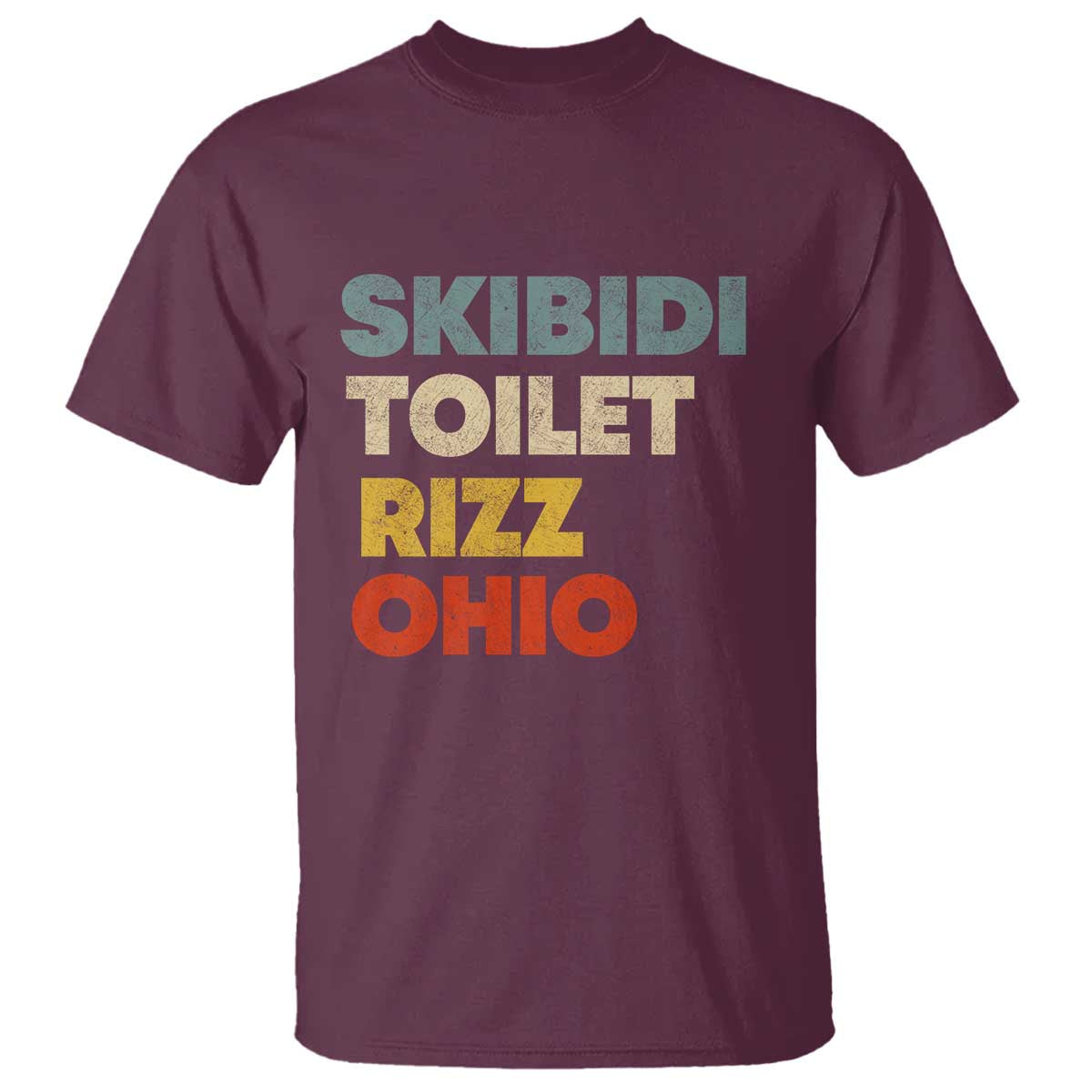 Skibidi Toilet Rizz Ohio T Shirt Funny Gen Alpha Slang Rizzler Game - Wonder Print Shop
