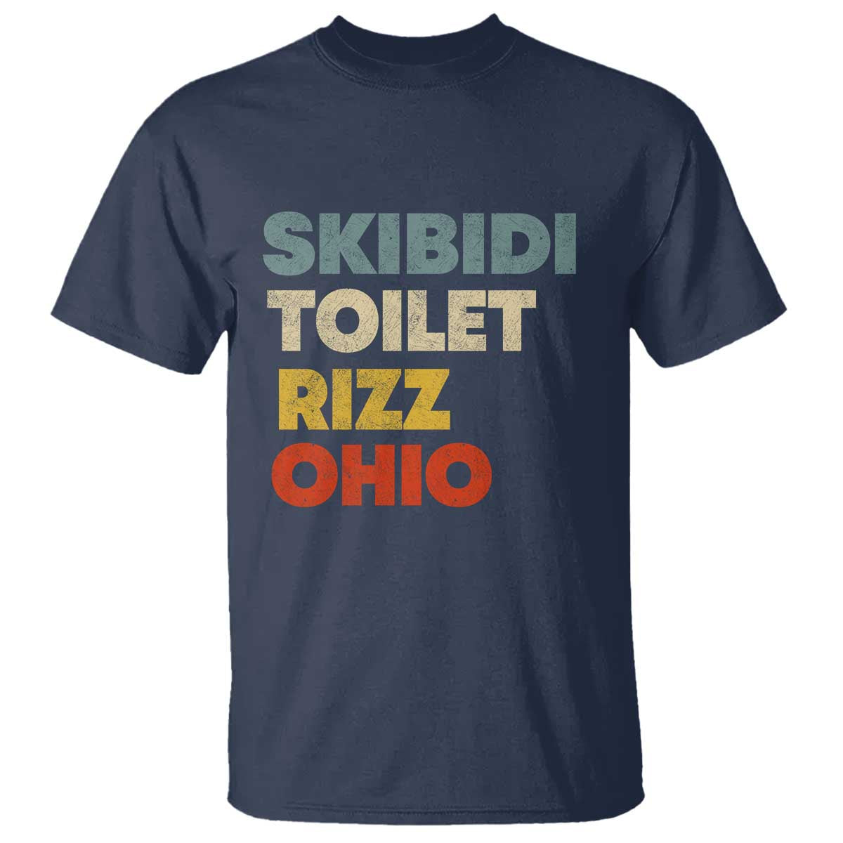 Skibidi Toilet Rizz Ohio T Shirt Funny Gen Alpha Slang Rizzler Game - Wonder Print Shop