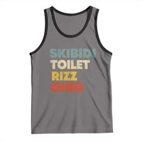 Skibidi Toilet Rizz Ohio Tank Top Funny Gen Alpha Slang Rizzler Game