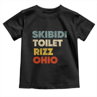 Skibidi Toilet Rizz Ohio Toddler T Shirt Funny Gen Alpha Slang Rizzler Game