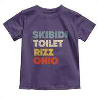 Skibidi Toilet Rizz Ohio Toddler T Shirt Funny Gen Alpha Slang Rizzler Game