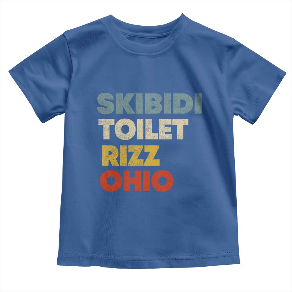 Skibidi Toilet Rizz Ohio Toddler T Shirt Funny Gen Alpha Slang Rizzler Game