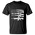 Machine Guns American Flag T Shirt For Gun Owner Lover 2A Retro Vintage