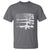Machine Guns American Flag T Shirt For Gun Owner Lover 2A Retro Vintage