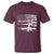 Machine Guns American Flag T Shirt For Gun Owner Lover 2A Retro Vintage