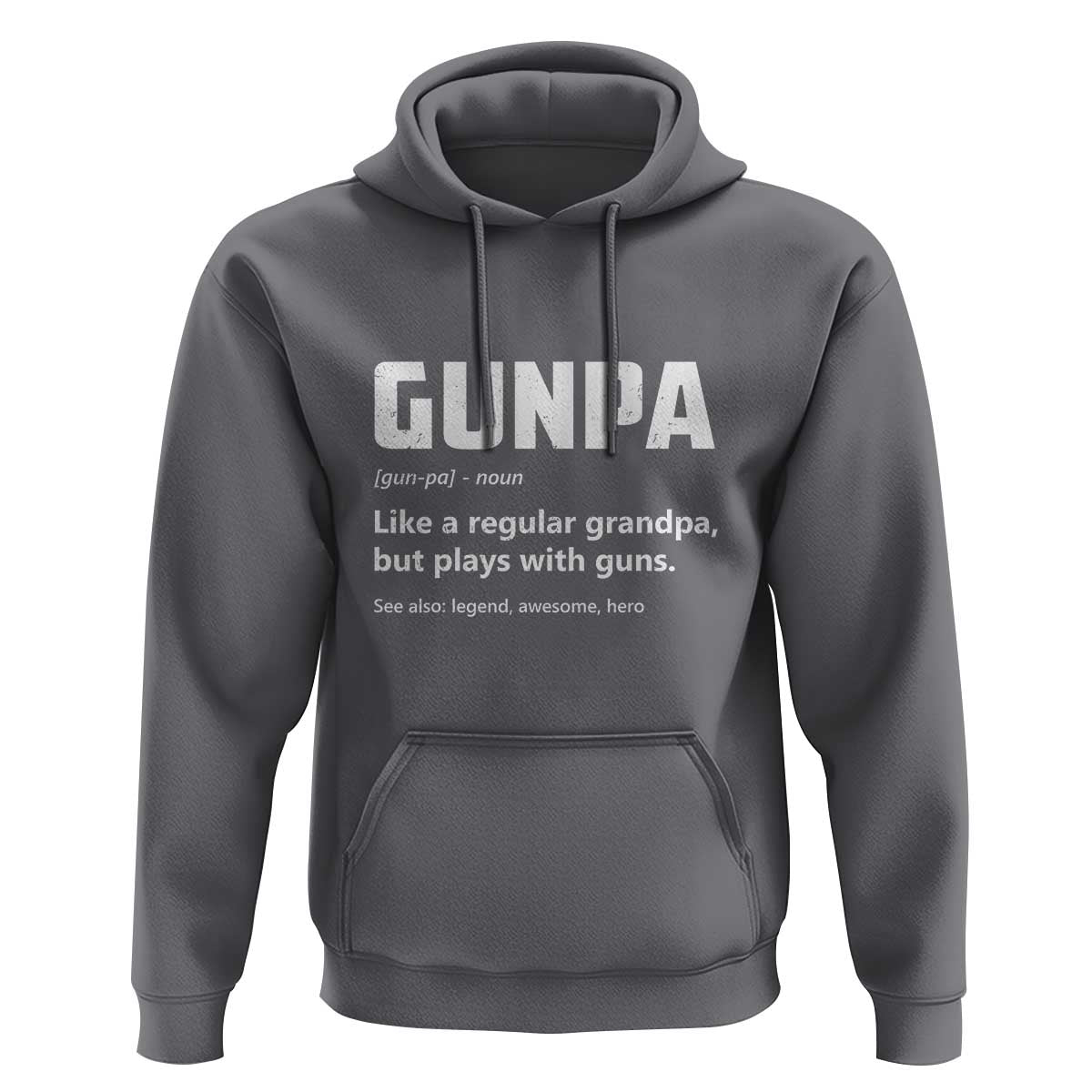 Cool Gun Grandpa Enthusiast Hoodie Funny Gunpa Definition Like A Regular Grandpa But Plays With Guns