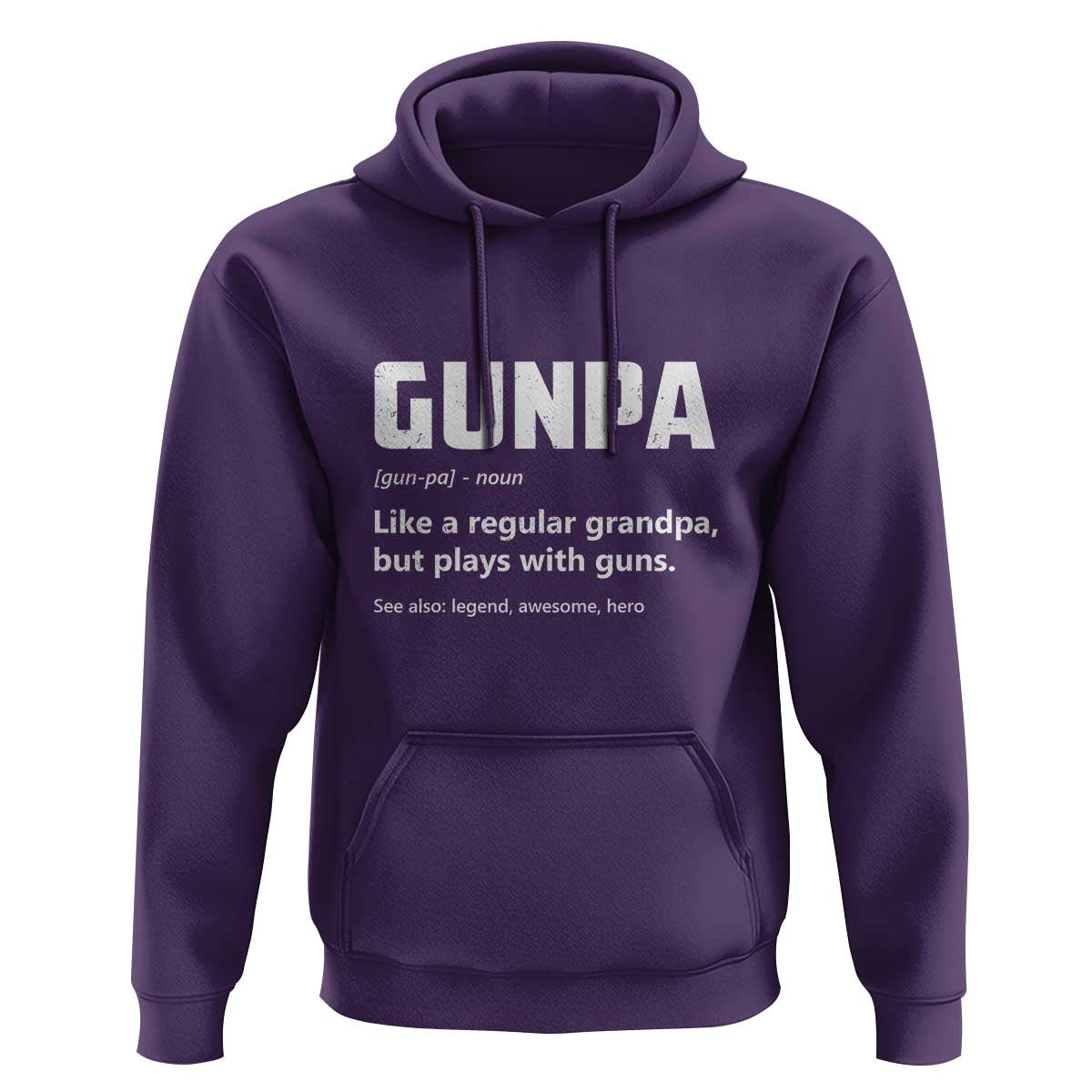 Cool Gun Grandpa Enthusiast Hoodie Funny Gunpa Definition Like A Regular Grandpa But Plays With Guns