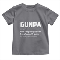 Cool Gun Grandpa Enthusiast Toddler T Shirt Funny Gunpa Definition Like A Regular Grandpa But Plays With Guns