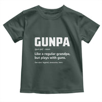 Cool Gun Grandpa Enthusiast Toddler T Shirt Funny Gunpa Definition Like A Regular Grandpa But Plays With Guns