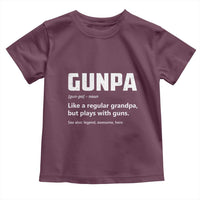 Cool Gun Grandpa Enthusiast Toddler T Shirt Funny Gunpa Definition Like A Regular Grandpa But Plays With Guns