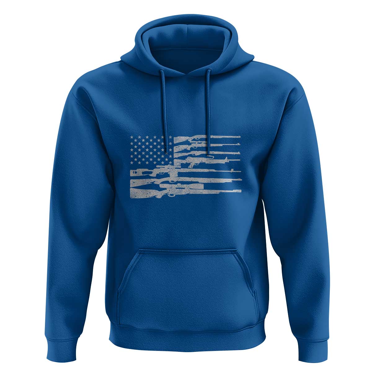 American Flag Rifle Firearm Hoodie Machine Guns 2A