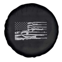 American Flag Rifle Firearm Spare Tire Cover Machine Guns 2A