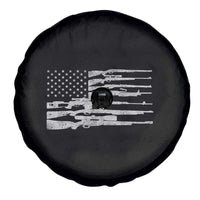 American Flag Rifle Firearm Spare Tire Cover Machine Guns 2A