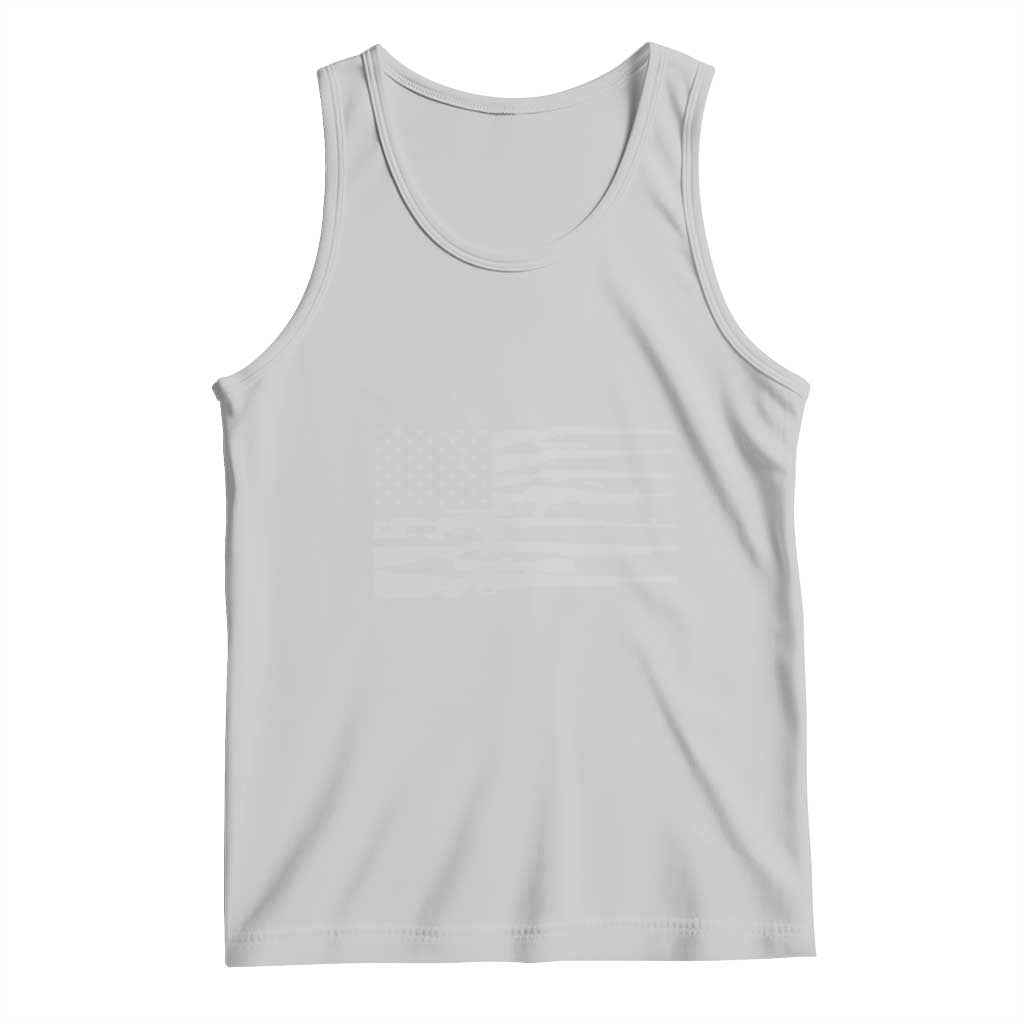 American Flag Rifle Firearm Tank Top Machine Guns 2A