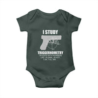 Funny Gun Owner Baby Onesie I Study Triggernometry I'm Good With Numbers 2nd Amendment Rights