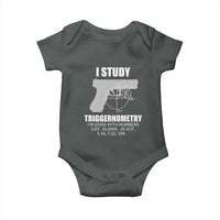 Funny Gun Owner Baby Onesie I Study Triggernometry I'm Good With Numbers 2nd Amendment Rights