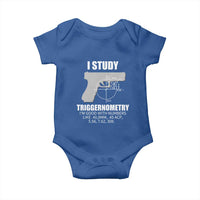 Funny Gun Owner Baby Onesie I Study Triggernometry I'm Good With Numbers 2nd Amendment Rights