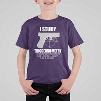 Funny Gun Owner T Shirt For Kid I Study Triggernometry I'm Good With Numbers 2nd Amendment Rights - Wonder Print Shop