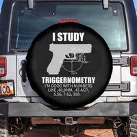 Funny Gun Owner Spare Tire Cover I Study Triggernometry I'm Good With Numbers 2nd Amendment Rights