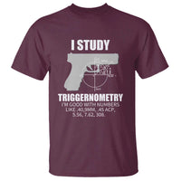 Funny Gun Owner T Shirt I Study Triggernometry I'm Good With Numbers 2nd Amendment Rights - Wonder Print Shop