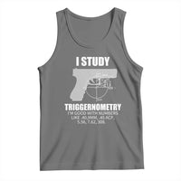 Funny Gun Owner Tank Top I Study Triggernometry I'm Good With Numbers 2nd Amendment Rights