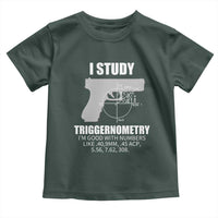 Funny Gun Owner Toddler T Shirt I Study Triggernometry I'm Good With Numbers 2nd Amendment Rights